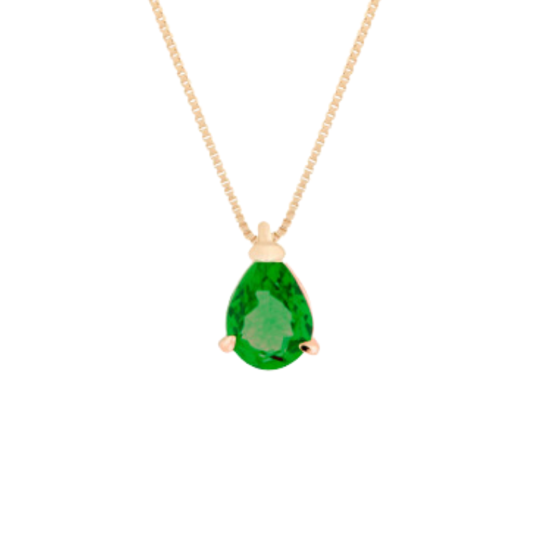 Pinnacle necklace pink/blue/green crystal (G)