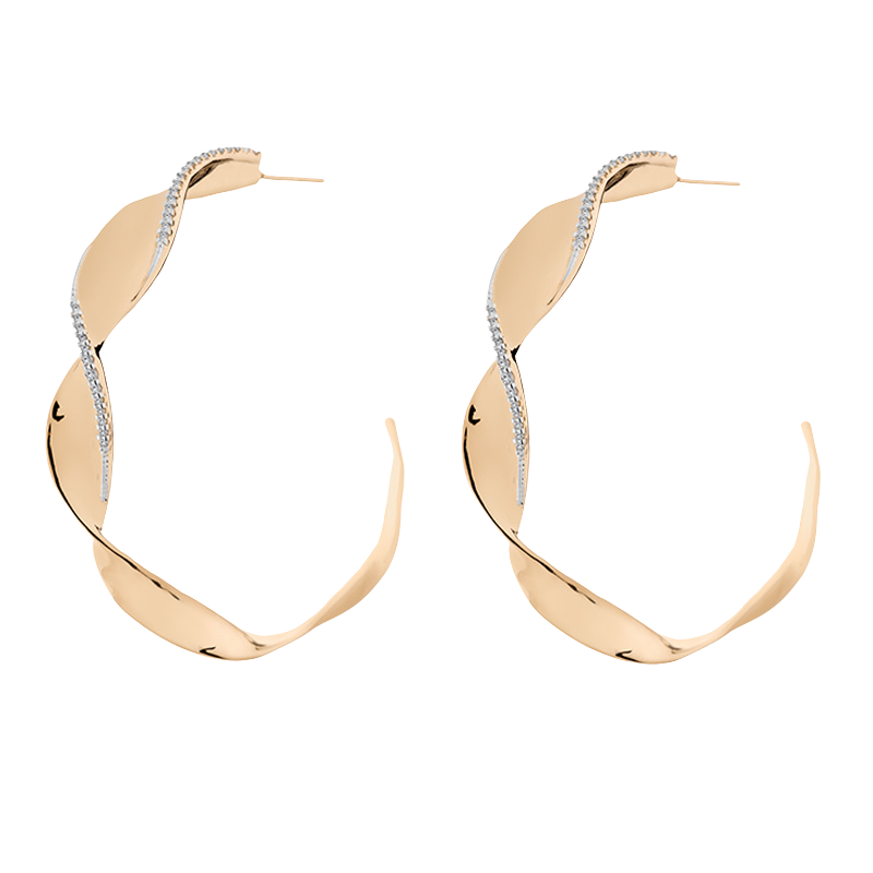 Encrusted rolled hoops