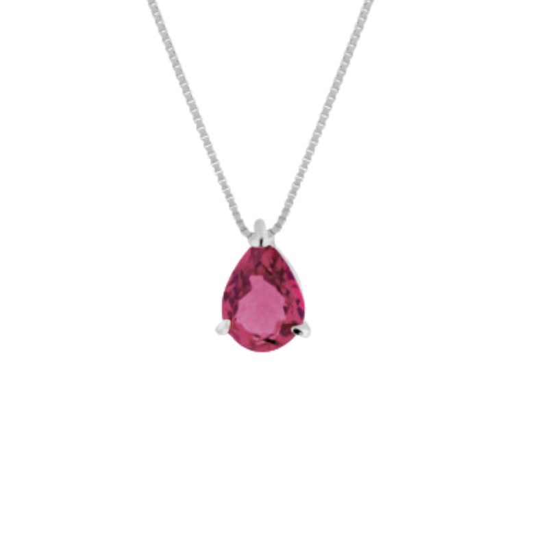 Pinnacle necklace pink/blue/green crystal (R)