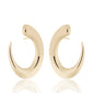 Golden Tapered Eclipse Hoops