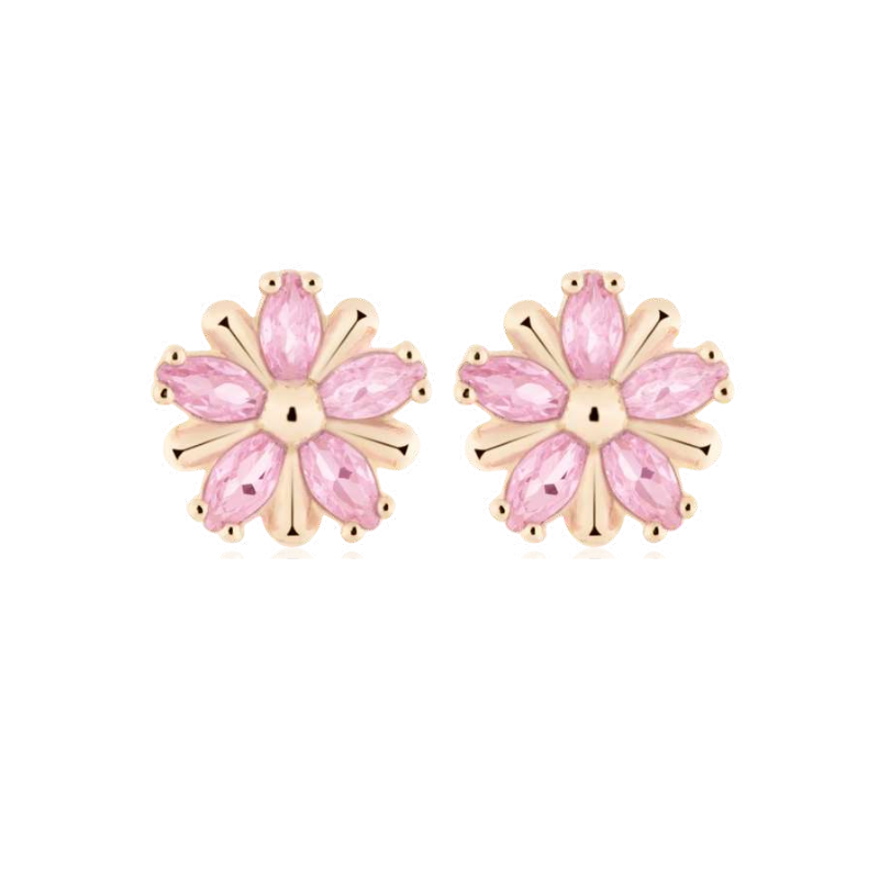 You're cute stud pink crystal