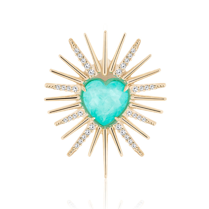 Aqua Heart Necklace