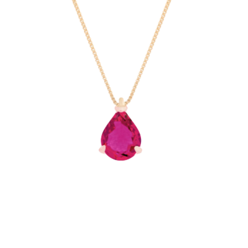 Pinnacle necklace pink/blue/green crystal (G)