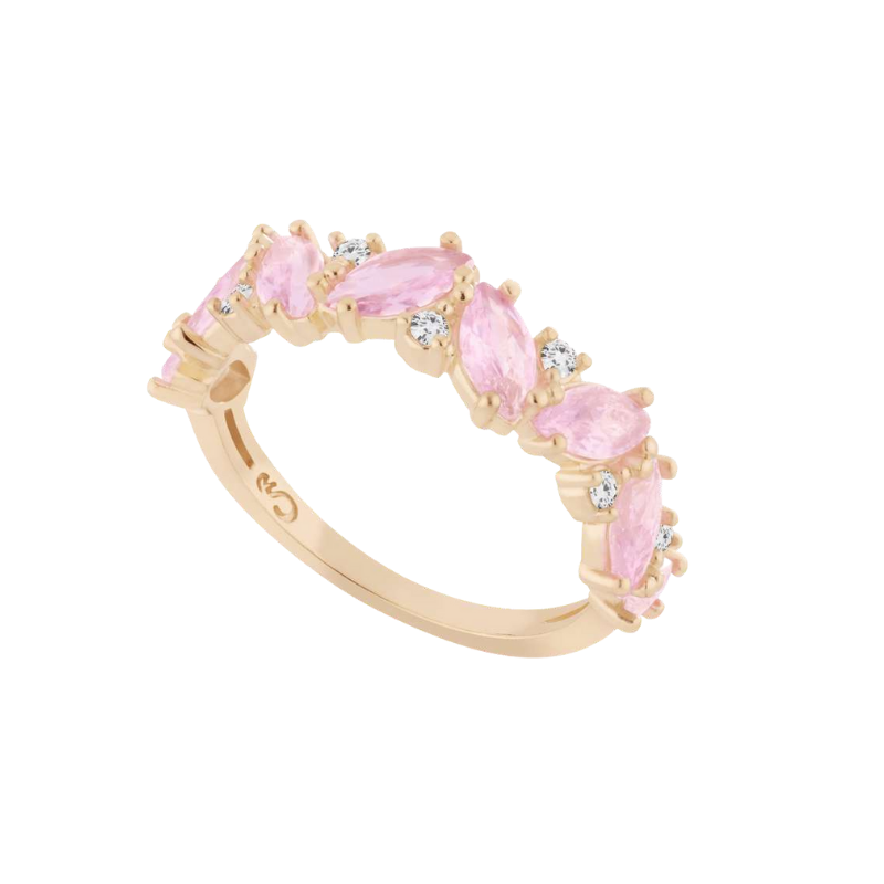 You're cute ring pink crystal