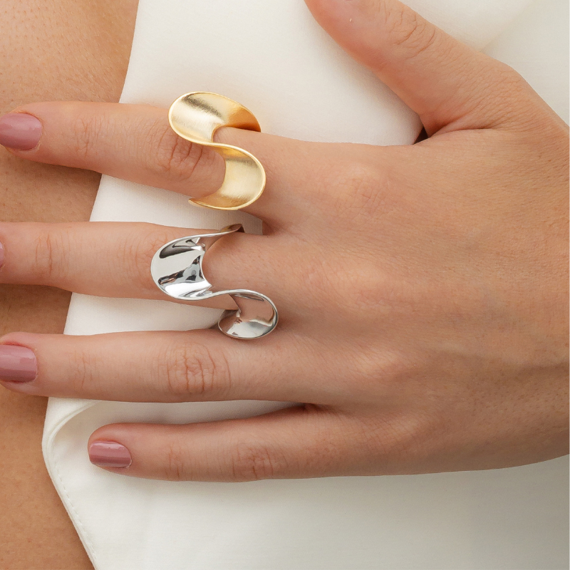 Bossa brushed ring (G)