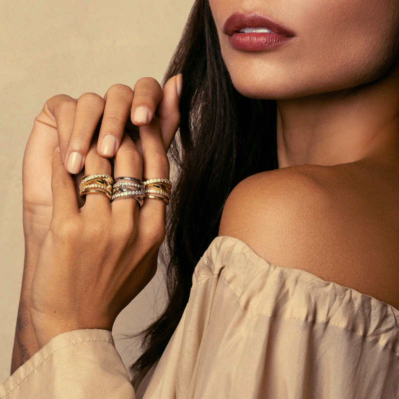 Double Demure ring