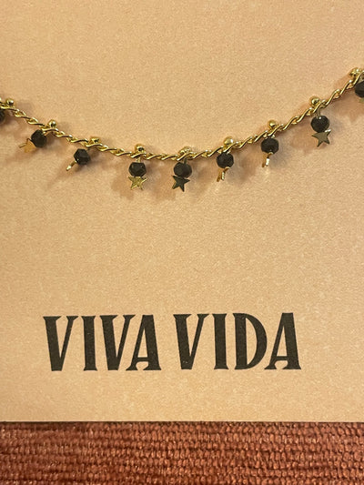 Hera Necklace with mini-onyx with stars
