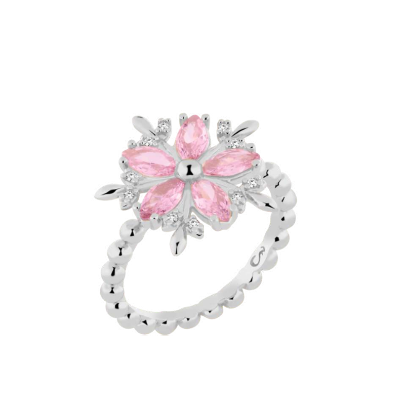You're cute ring pink flower