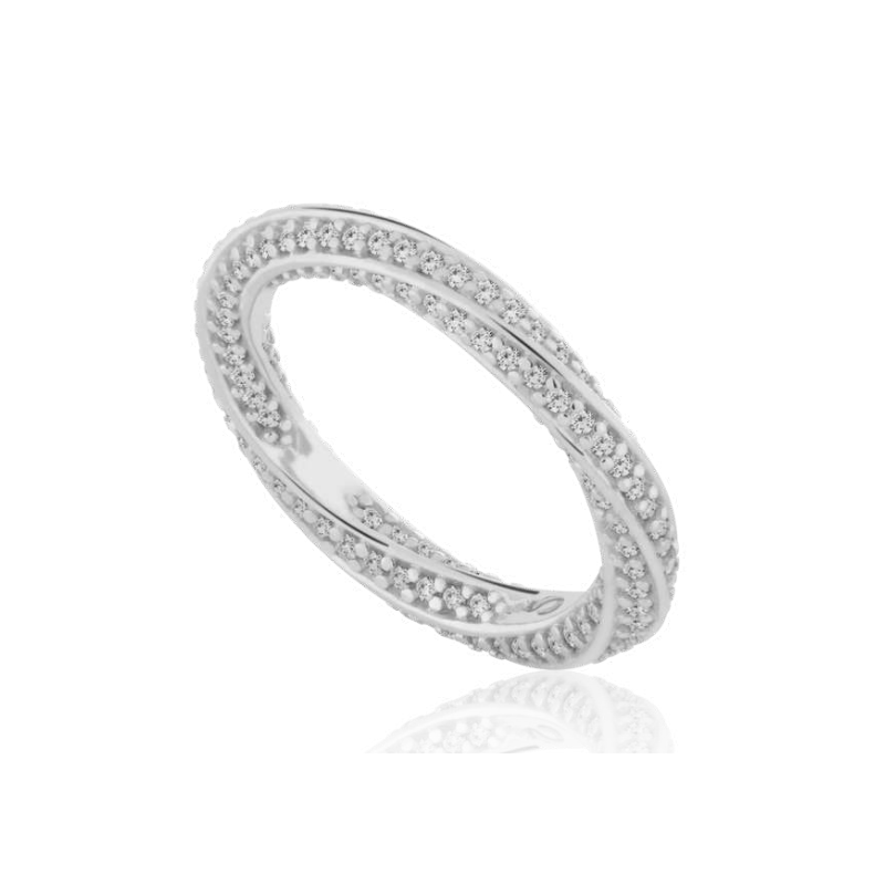 Seduce Me Ring in Rhodium