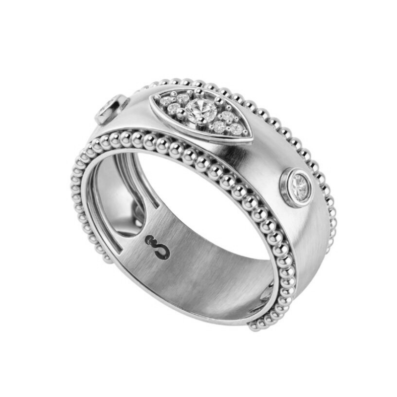 Grace Ring in Rhodium