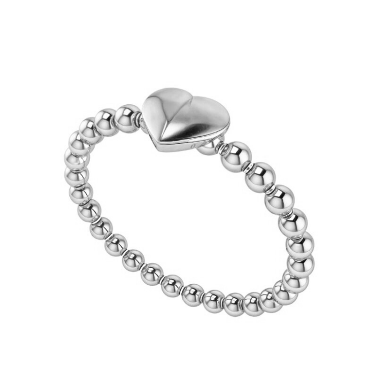 Mini romance ring in Rhodium