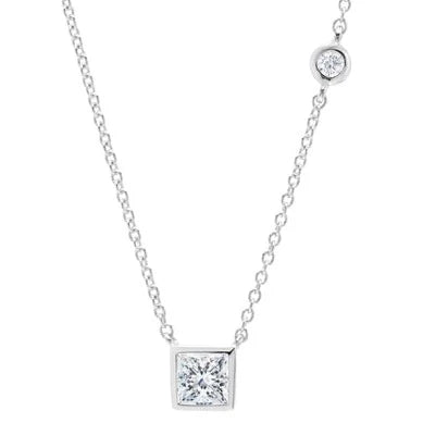 Square CZ Necklace