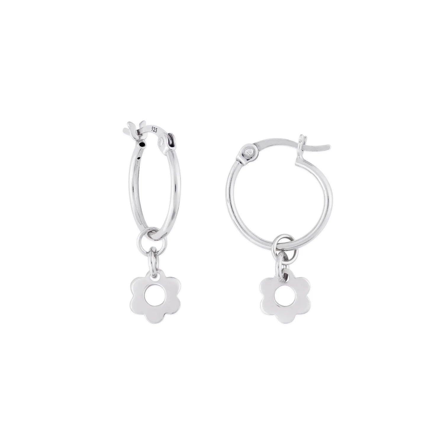 Flower Charm Huggies