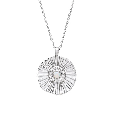 Opal Sunburst Necklace