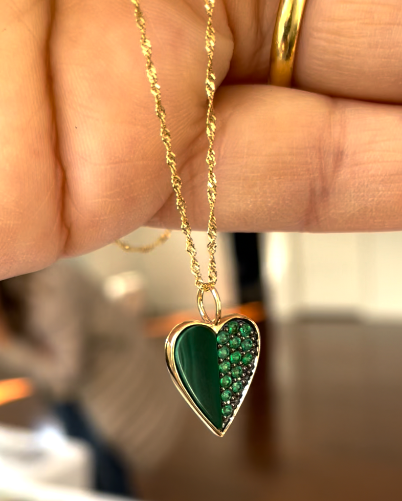 Emerald Heart Charm VIVA VIDA