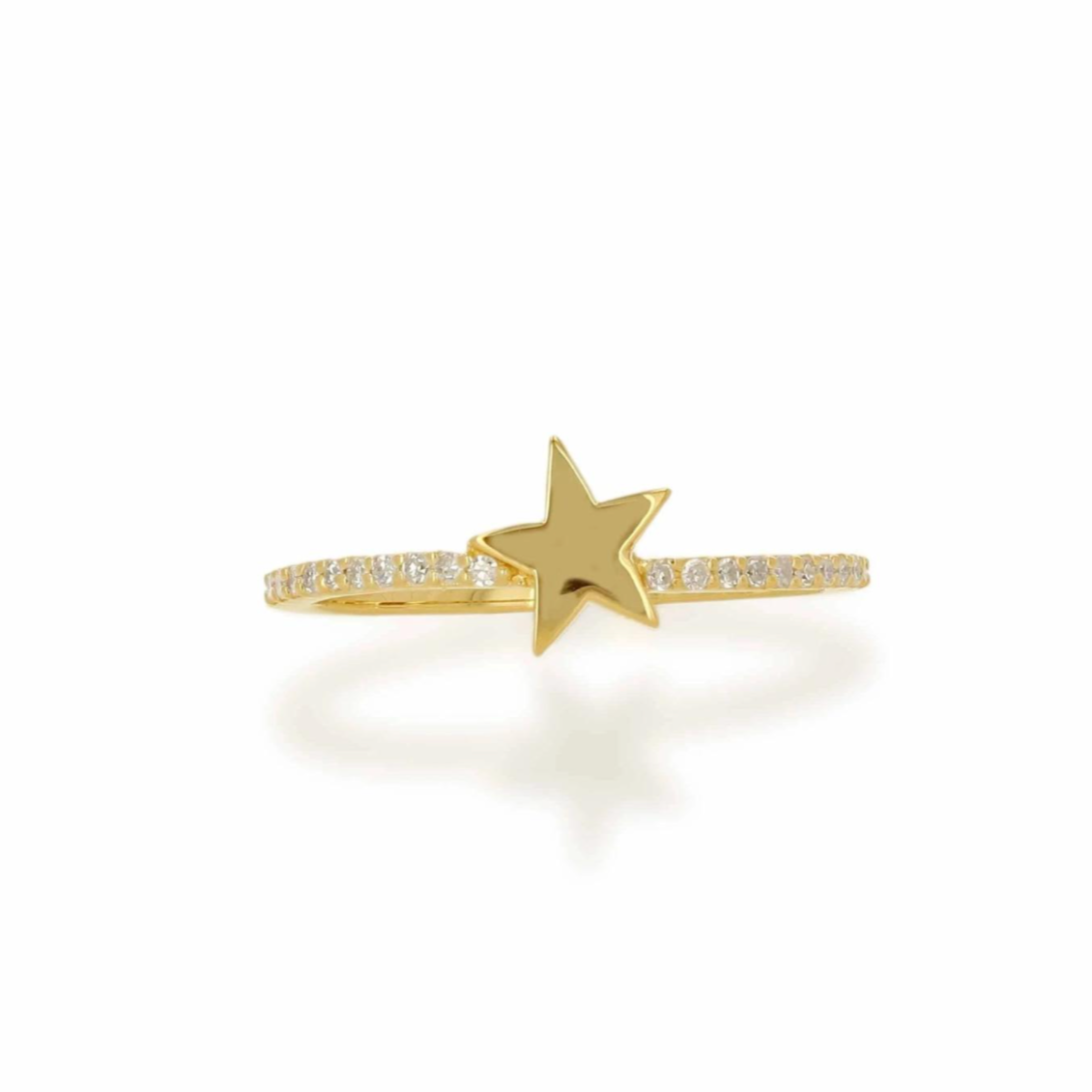 Star Ring 14k solid gold