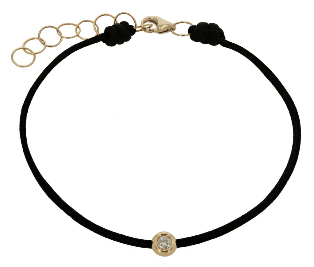 Diamond string bracelet