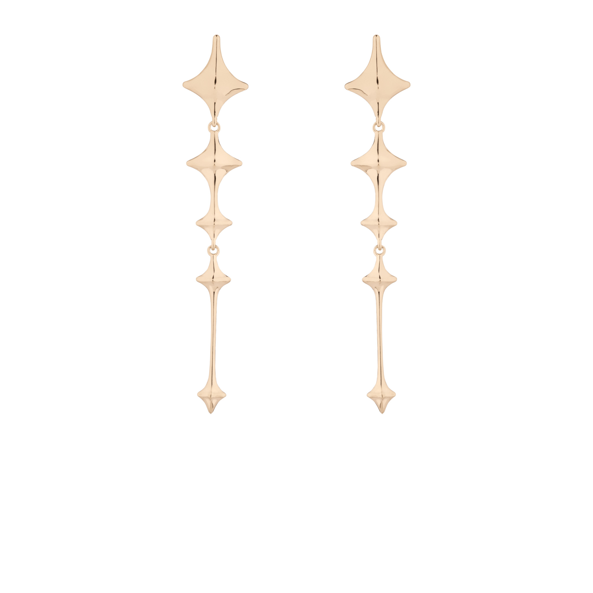 Geometric drop earrings