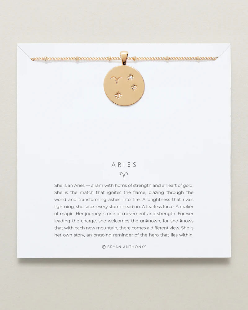 Aries Zodiac Necklace