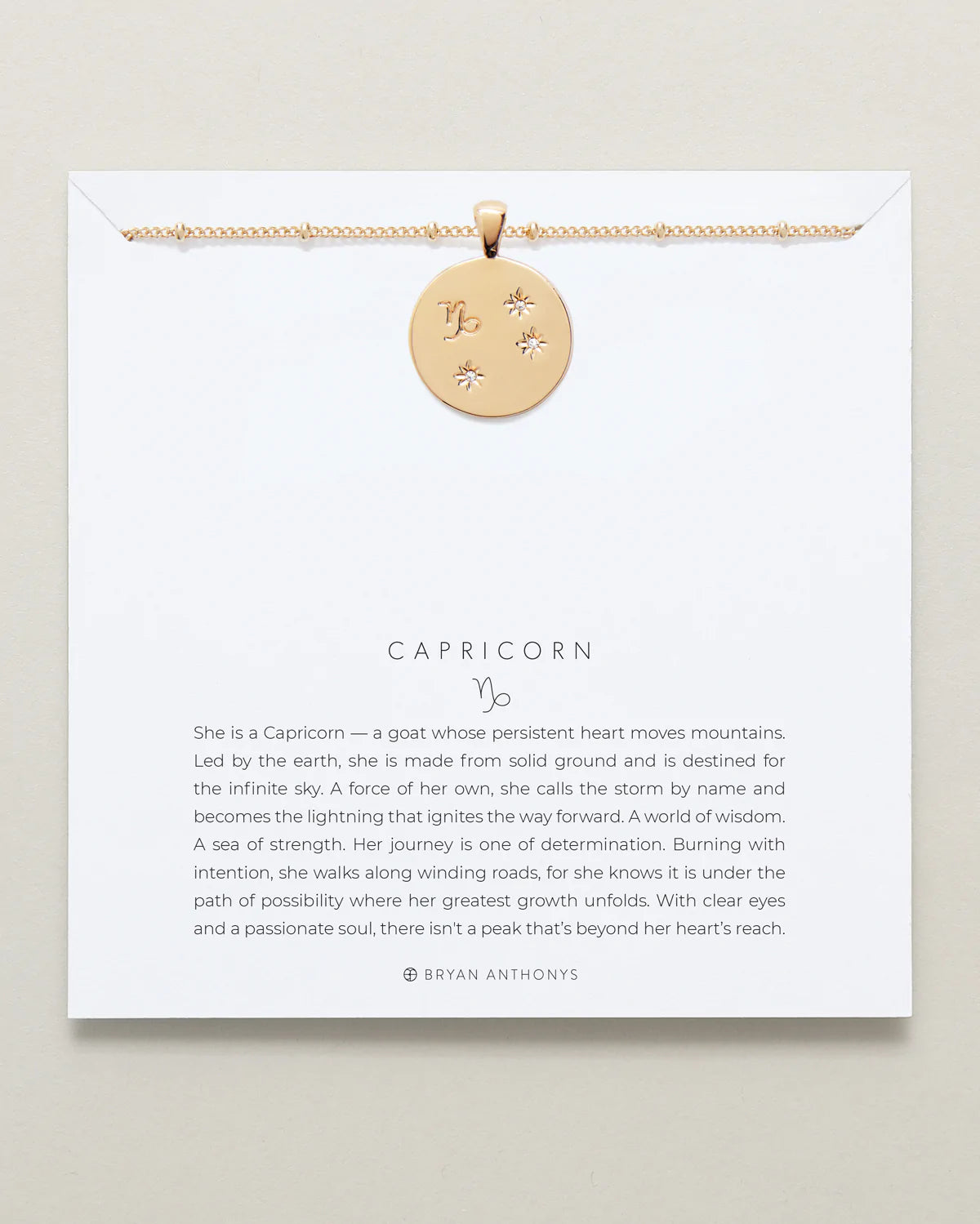 Capricorn Zodiac Necklace