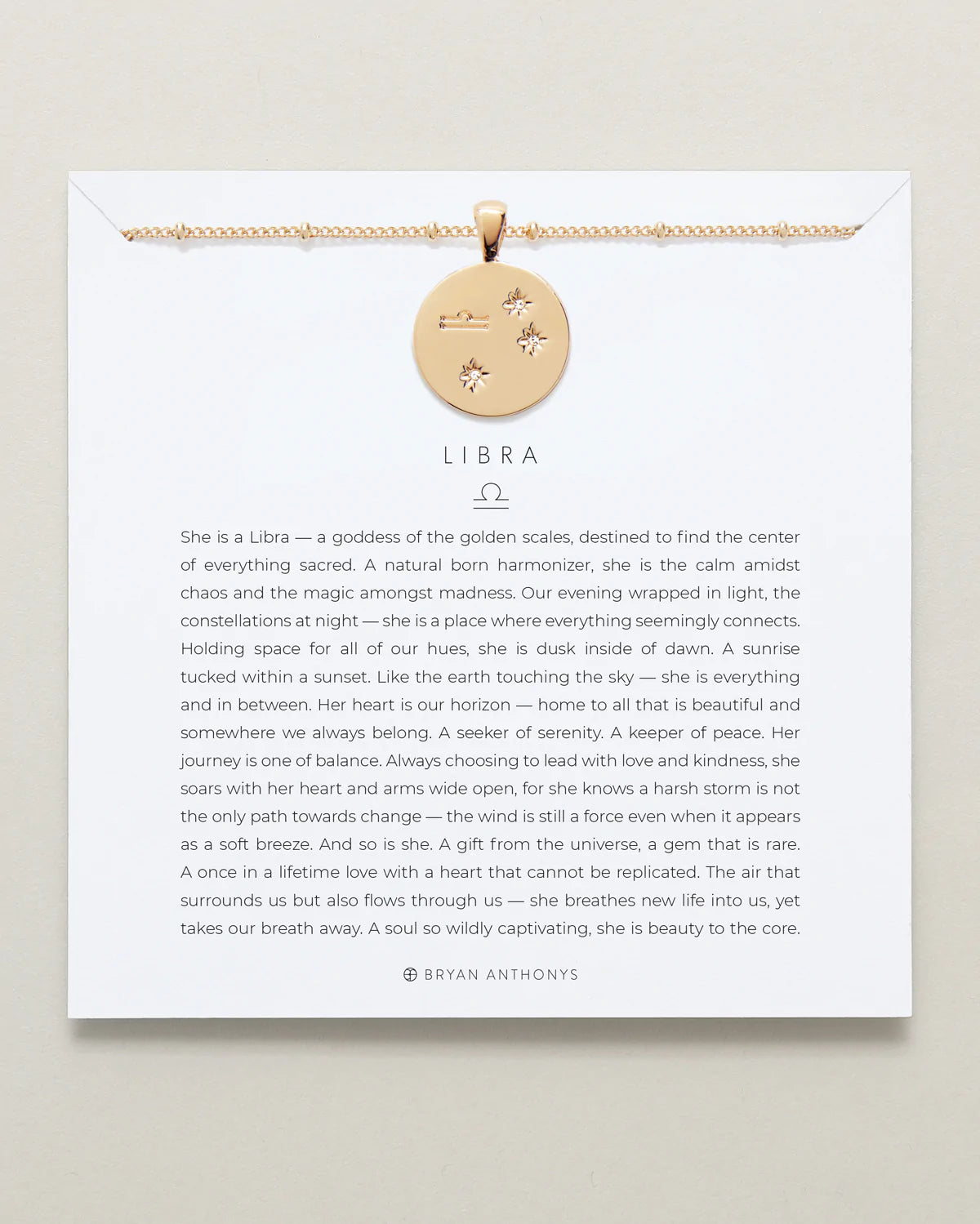 Libra Zodiac Necklace