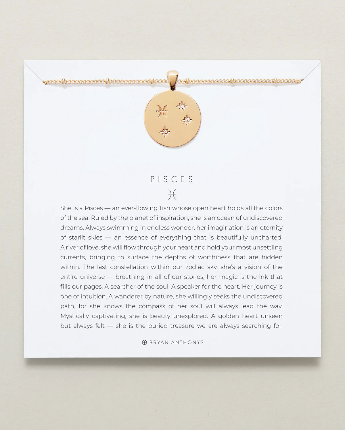 Pisces Zodiac Necklace