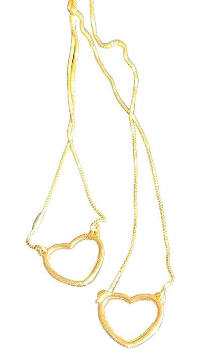 Heart scapular necklace